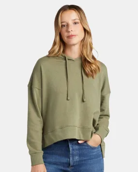 Alternative Apparel 9906ZT Ladies' Washed Terry Studio Hooded Sweatshirt SKU: 9906ZT