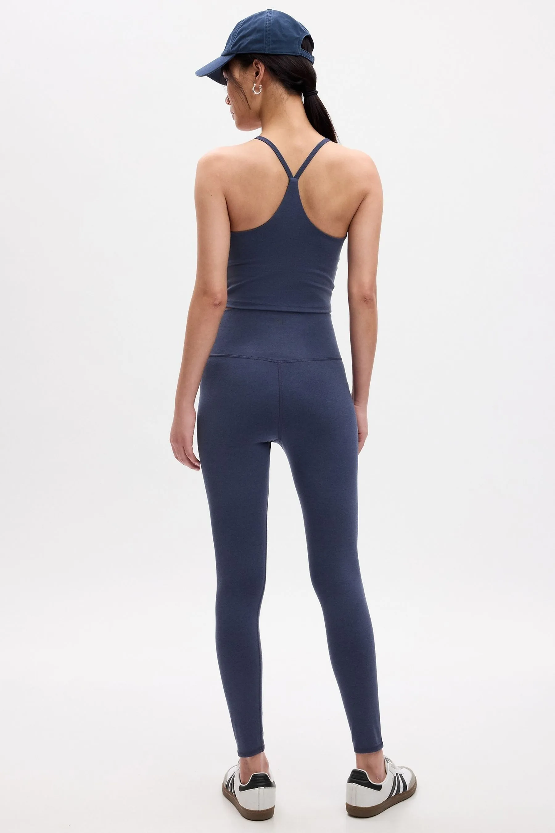 Blue High Waisted Studio Leggings