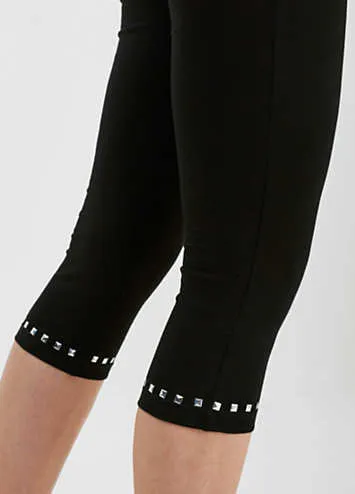 bonprix Studded Cropped Leggings | Kaleidoscope