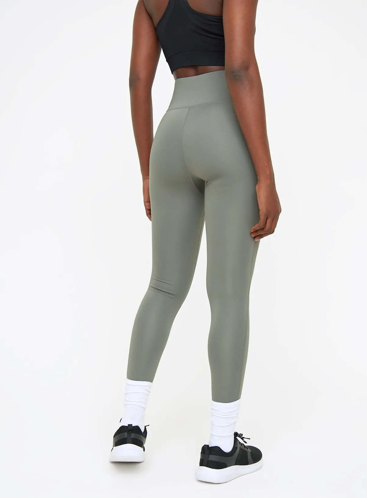 Buy Active Khaki Performance Leggings L | Sports leggings | Tu