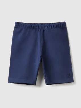 Cycling short leggings - Dark Blue | Benetton