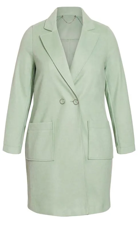 Evans Green Crombie Double Pocket Coat