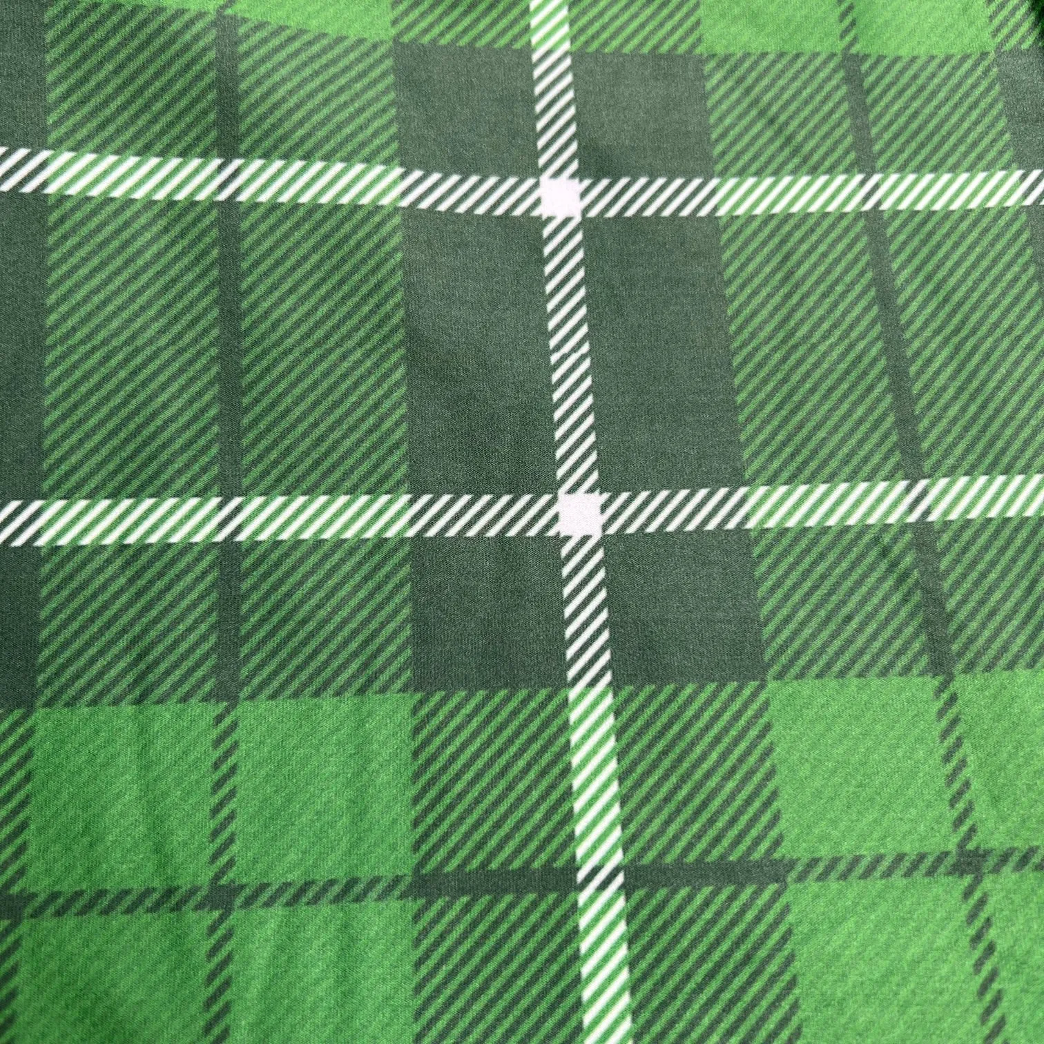 Green Patty Lucky Plaid Soft Leggings