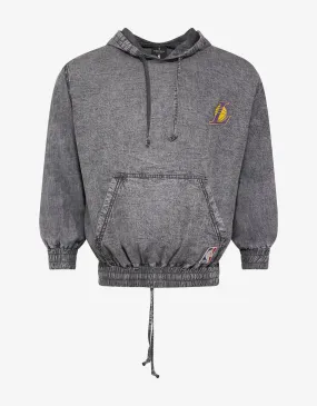 Grey Acid Wash LA Lakers Hoodie