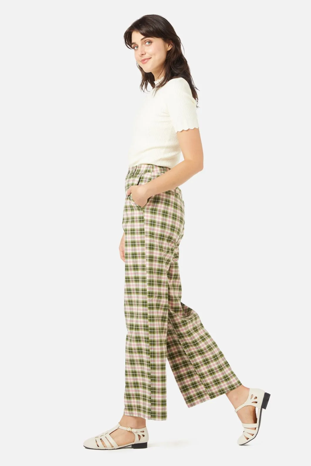 Hazel Check Pant