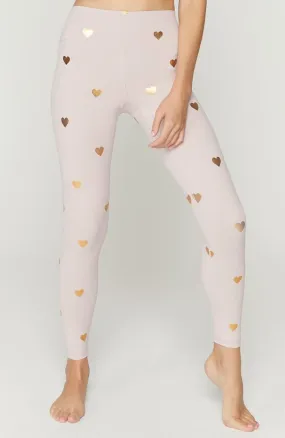 Heart Print Leggings