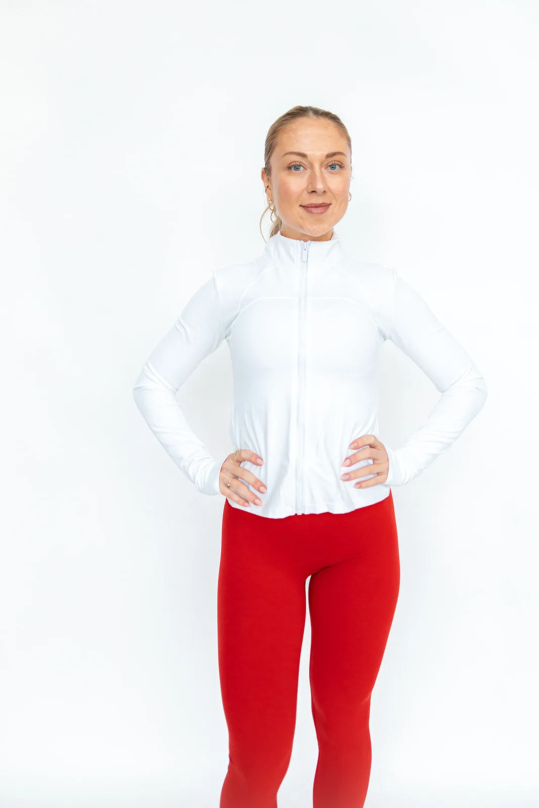 IVORY full zip-up