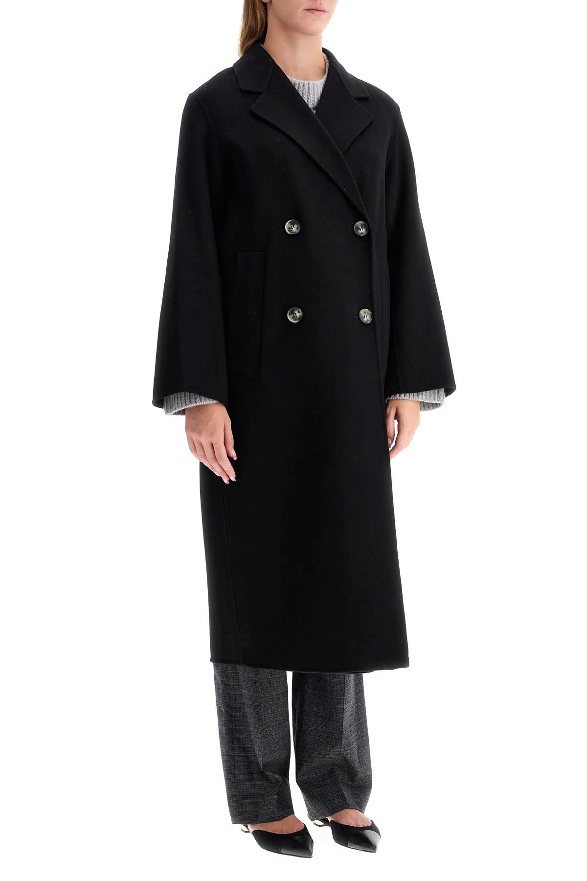 IVY OAK clara double-breasted wool coat