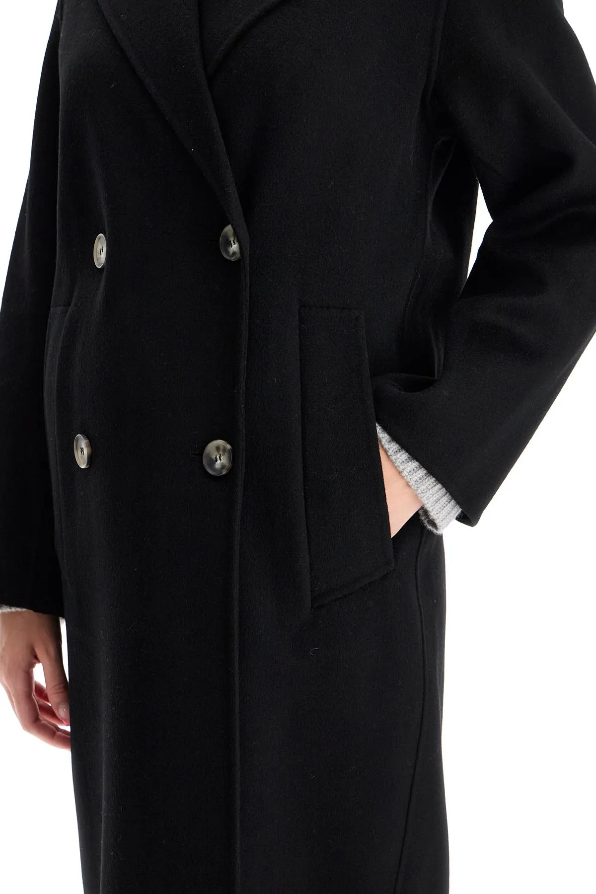 IVY OAK clara double-breasted wool coat