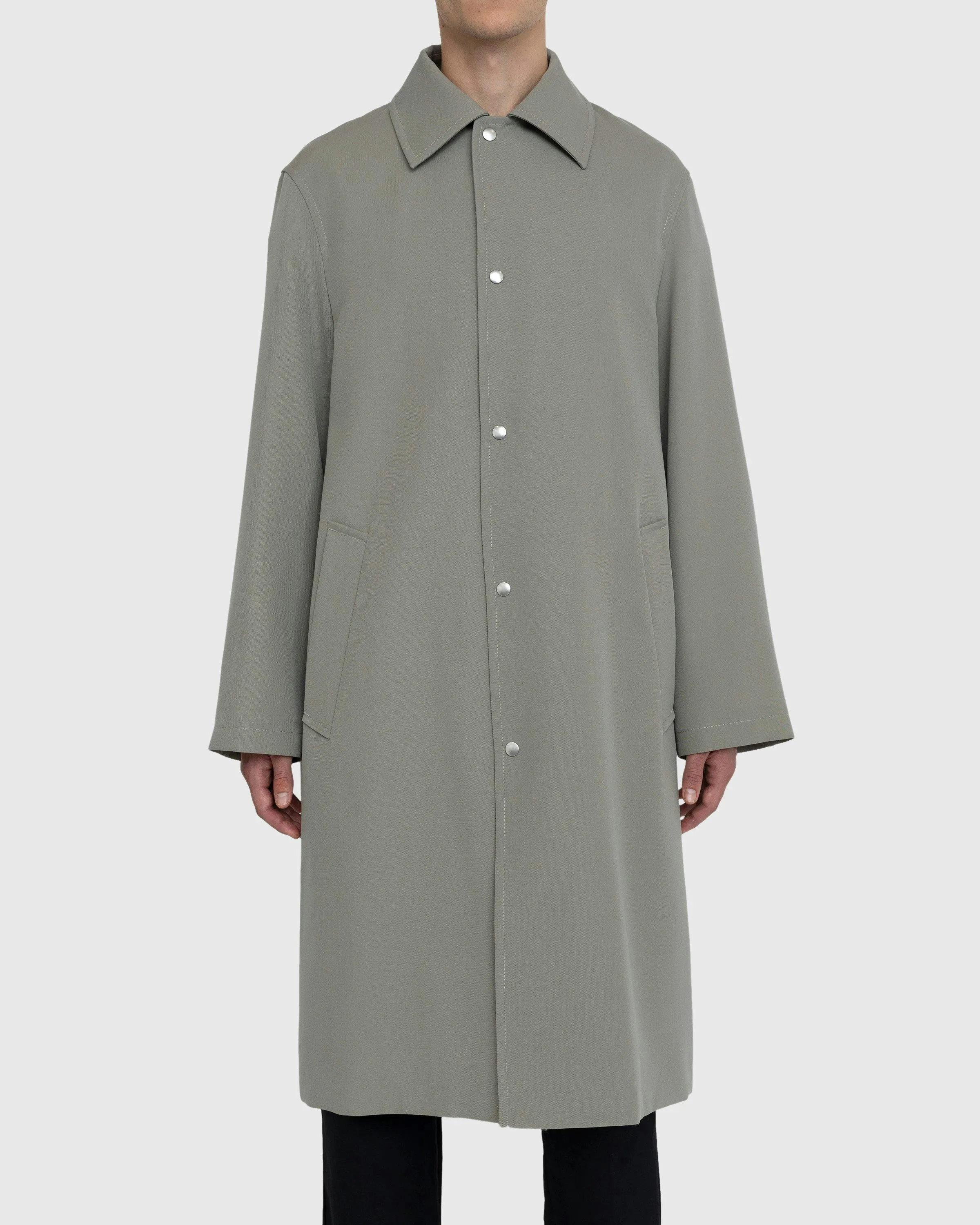 Jil Sander – Wool Coat Green | Highsnobiety Shop