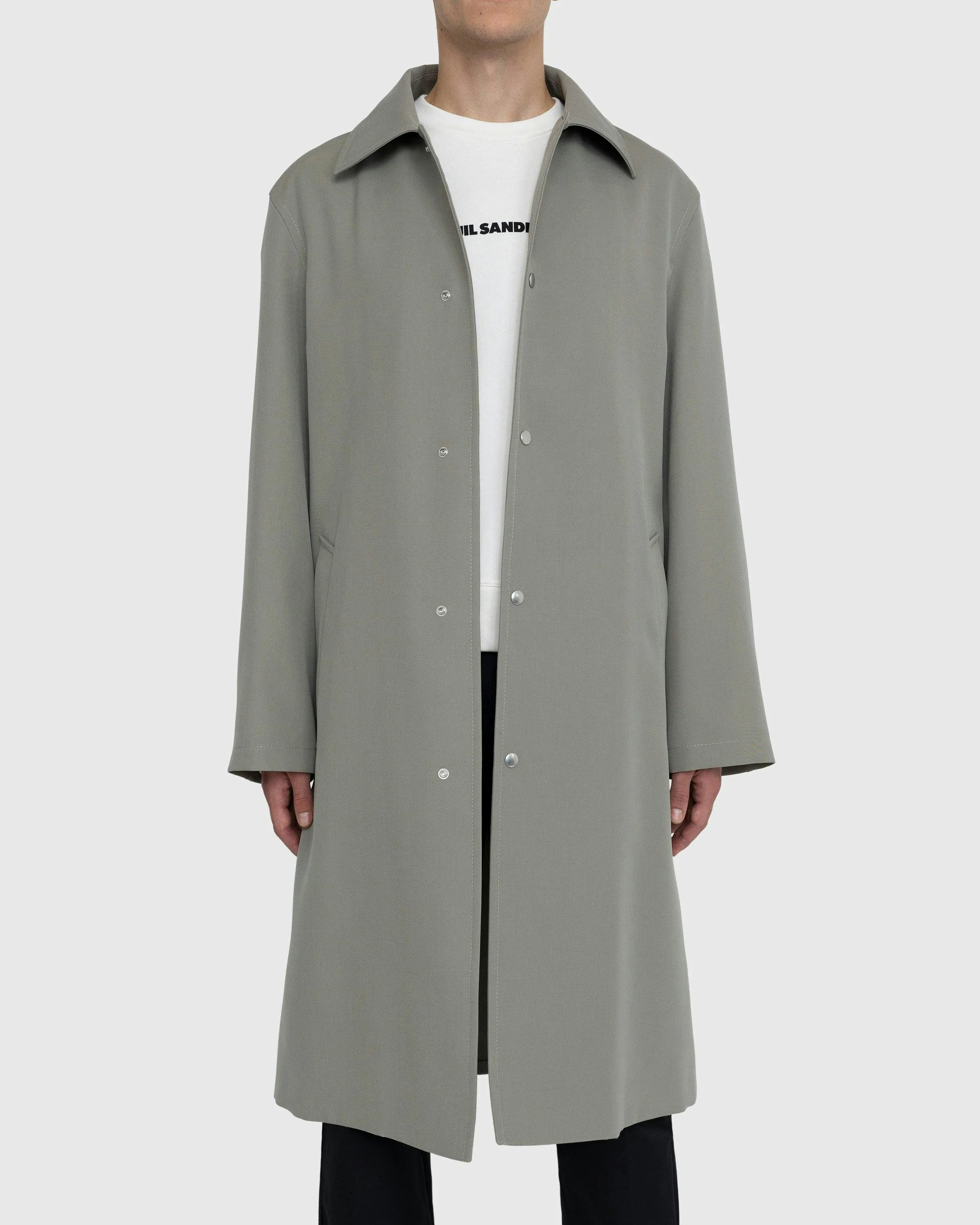 Jil Sander – Wool Coat Green | Highsnobiety Shop