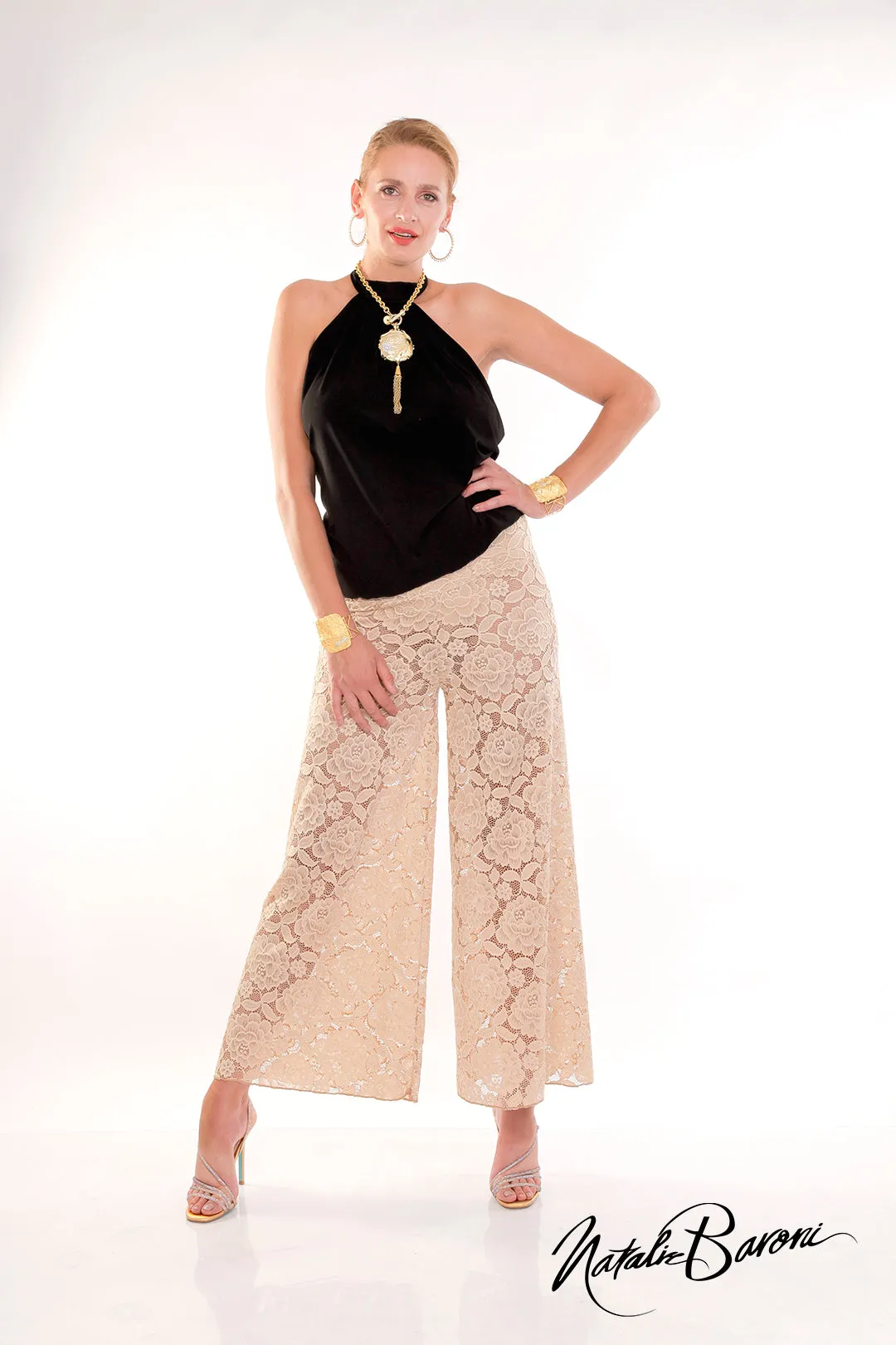 Lace Palazzo Pant - Burano