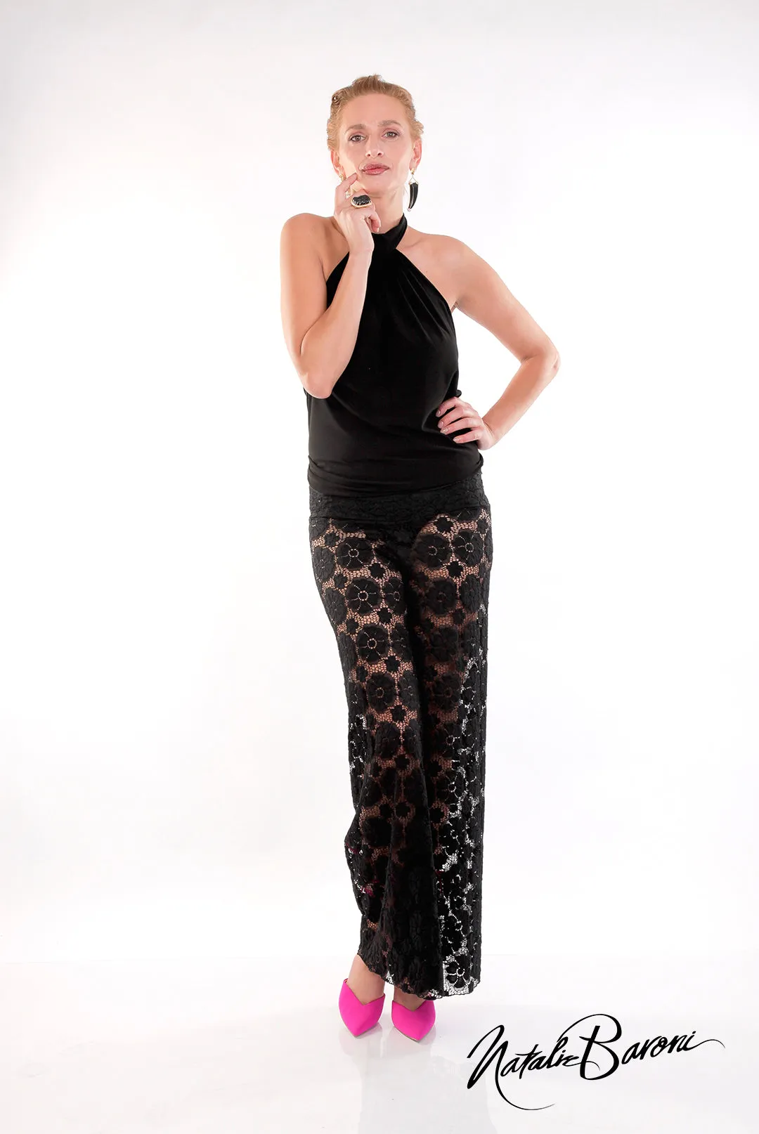 Lace Palazzo Pant - Burano