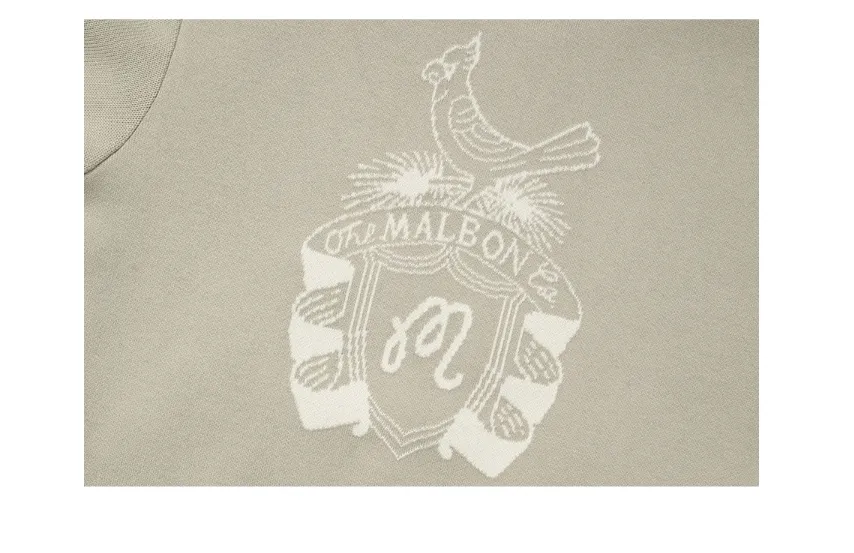 Malbon Golf  |Street Style Plain Logo Cardigans