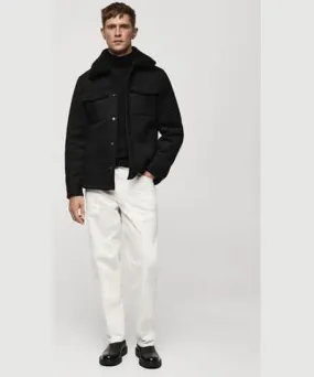 MANGO Double-face shearling jacket