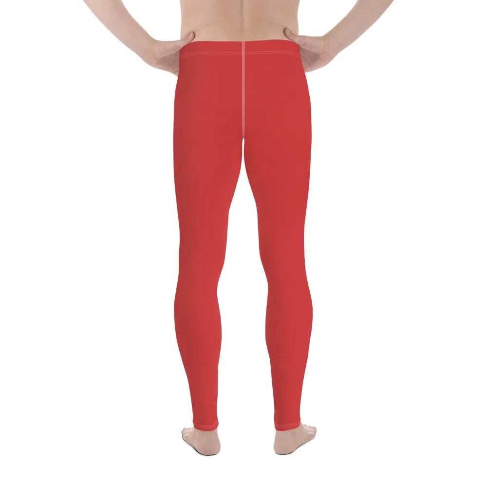 Men's Leggings Red (red and Zebra)