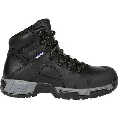 MICHELIN Hydroedge Steel Toe Puncture-Resistant Waterproof Safety Work Boot Black XHY866