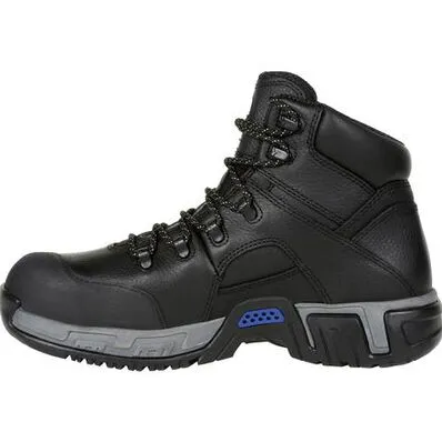 MICHELIN Hydroedge Steel Toe Puncture-Resistant Waterproof Safety Work Boot Black XHY866