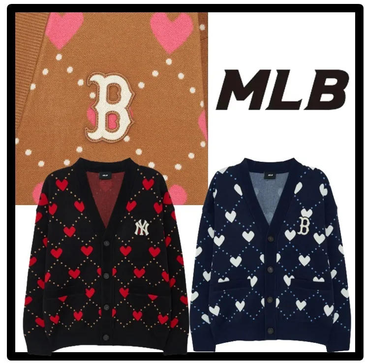 MLB Korea  |Casual Style Street Style Logo Cardigans