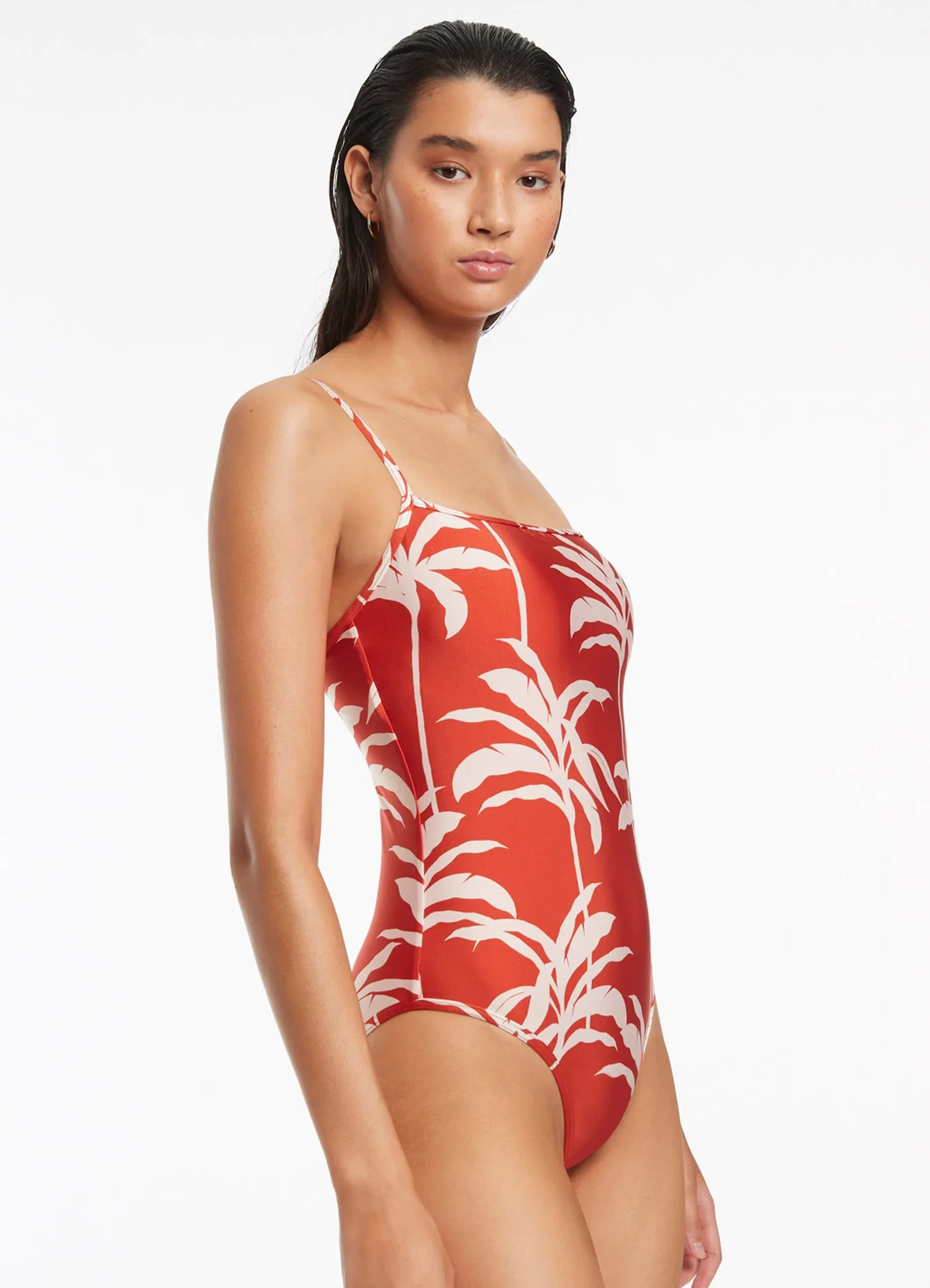 Palme Minimal Tank One Piece - Cherry