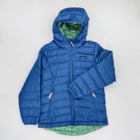 Patagonia Girls' Reversible Down Sweater Hoody - Second Hand Down jacket - Kid's - Blue - M | Hardloop