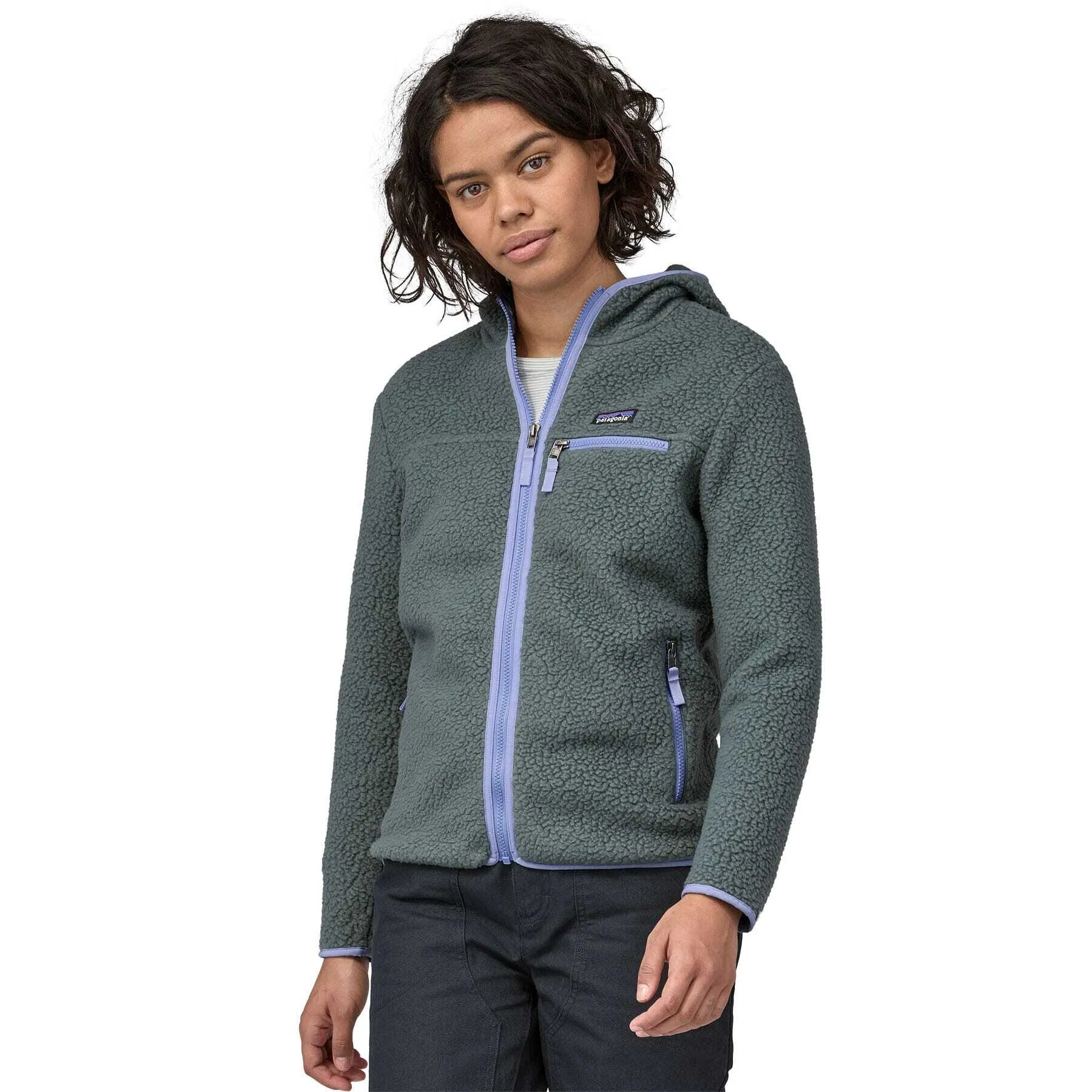 Patagonia Women's Retro Pile Fleece Hoody, Nouveau Green / XS