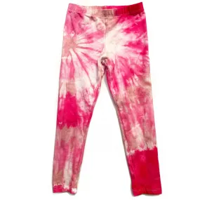 Pink Monochrome Tie Dye Leggings