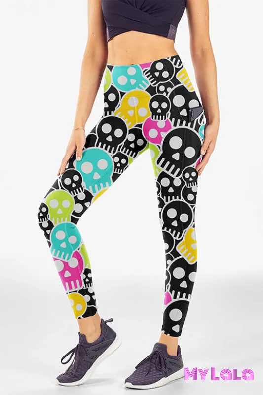 Pocket Leggings OS (Color Skulls)