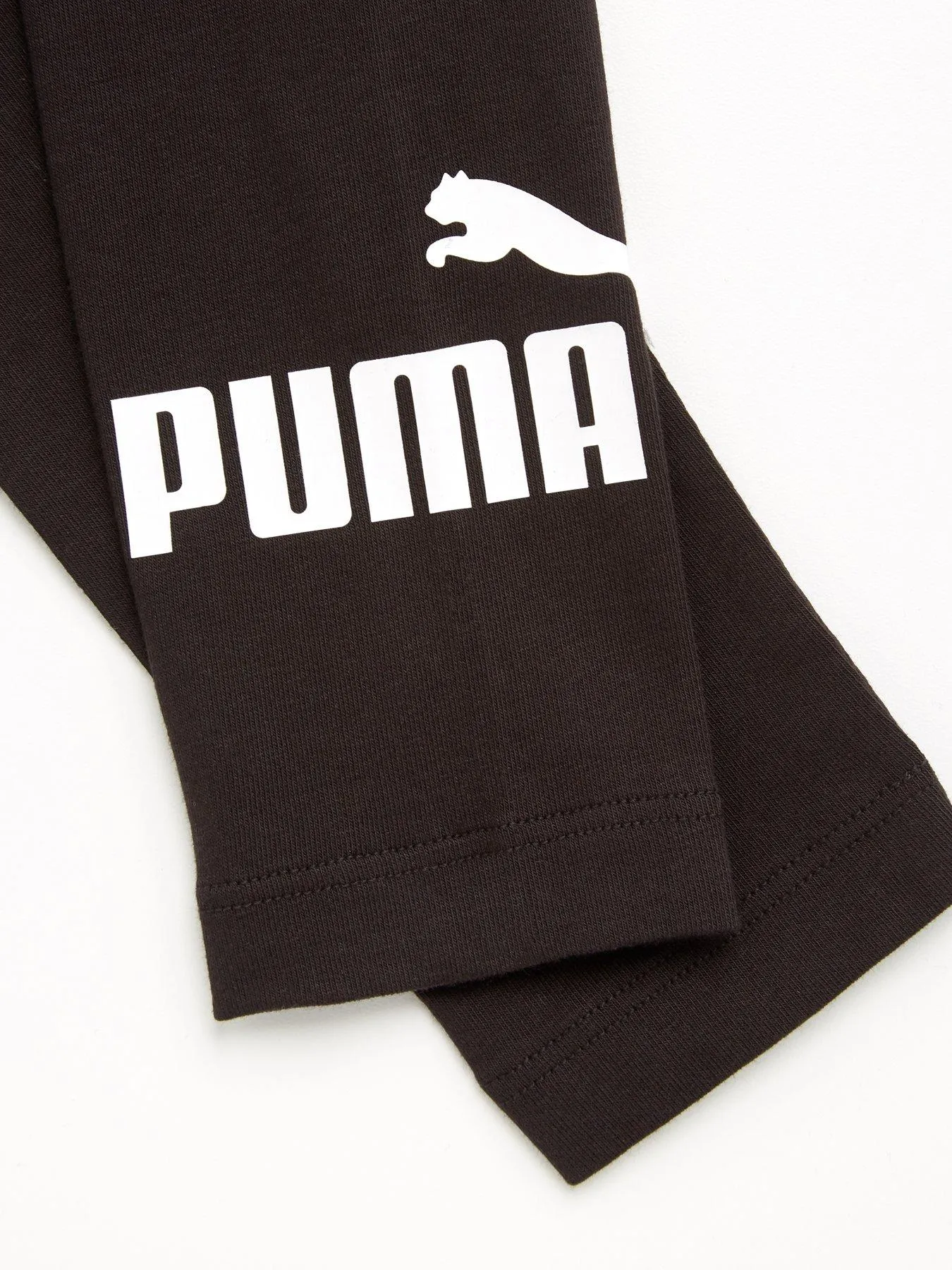 Puma Girls Essential Logo Leggings - Black