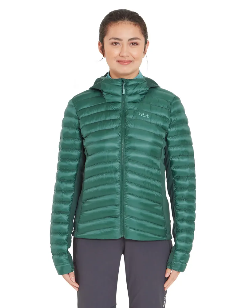 Rab Womens Cirrus Flex Hoody - Eucalyptus-Green Slate