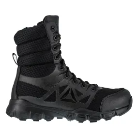 Reebok Mens Black Mesh Work Boots Dauntless Zip Hiker 8in