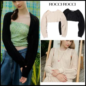 rocci rocci  |Casual Style Street Style Long Sleeves Plain Elegant Style