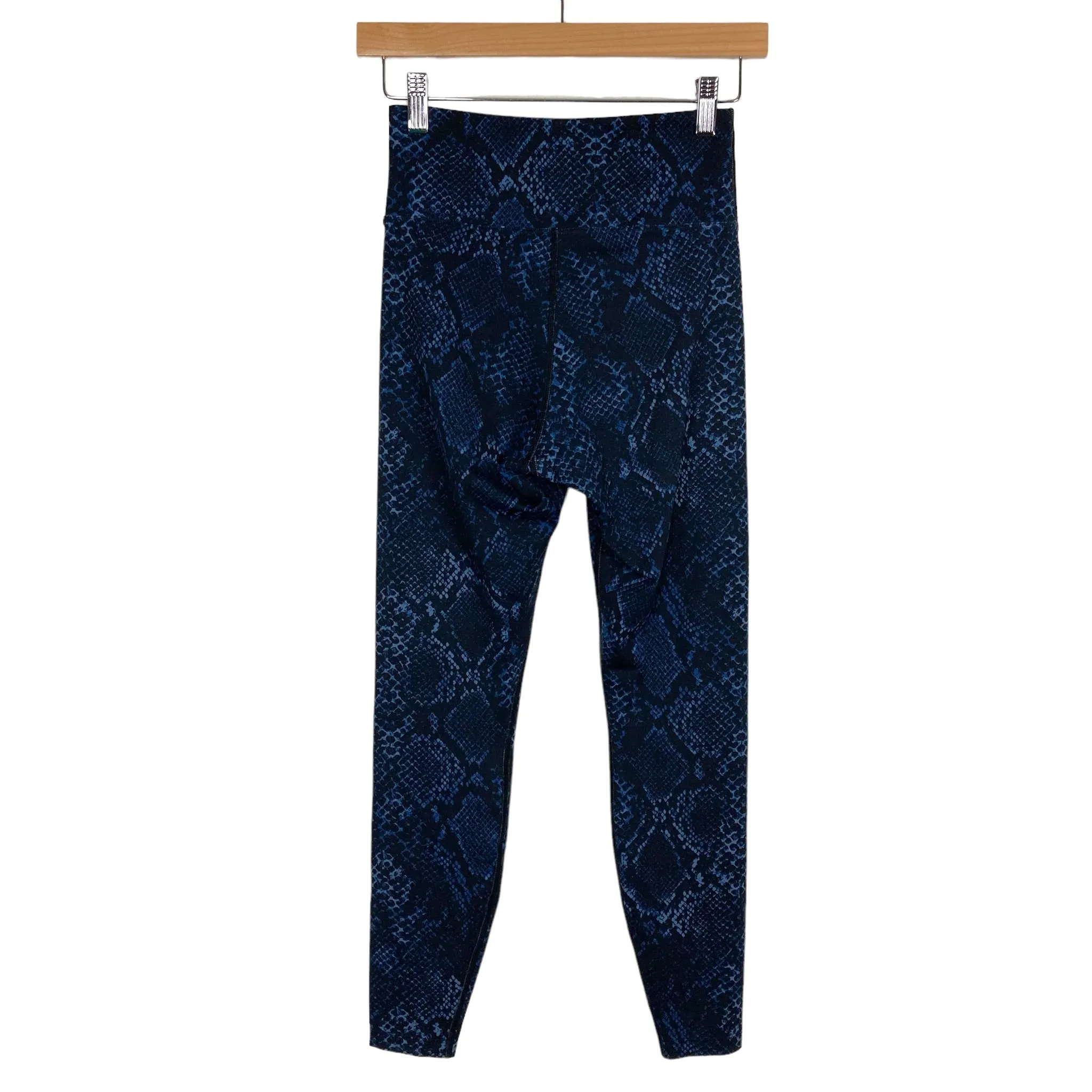 Show Me Your Mumu Moves Blue Snakeskin Print Leggings- Size S (Inseam 24.5)