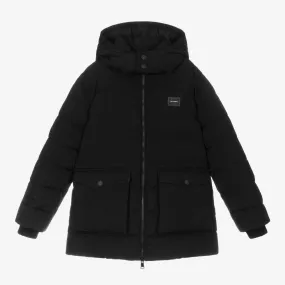 Teen Black Down Padded Coat