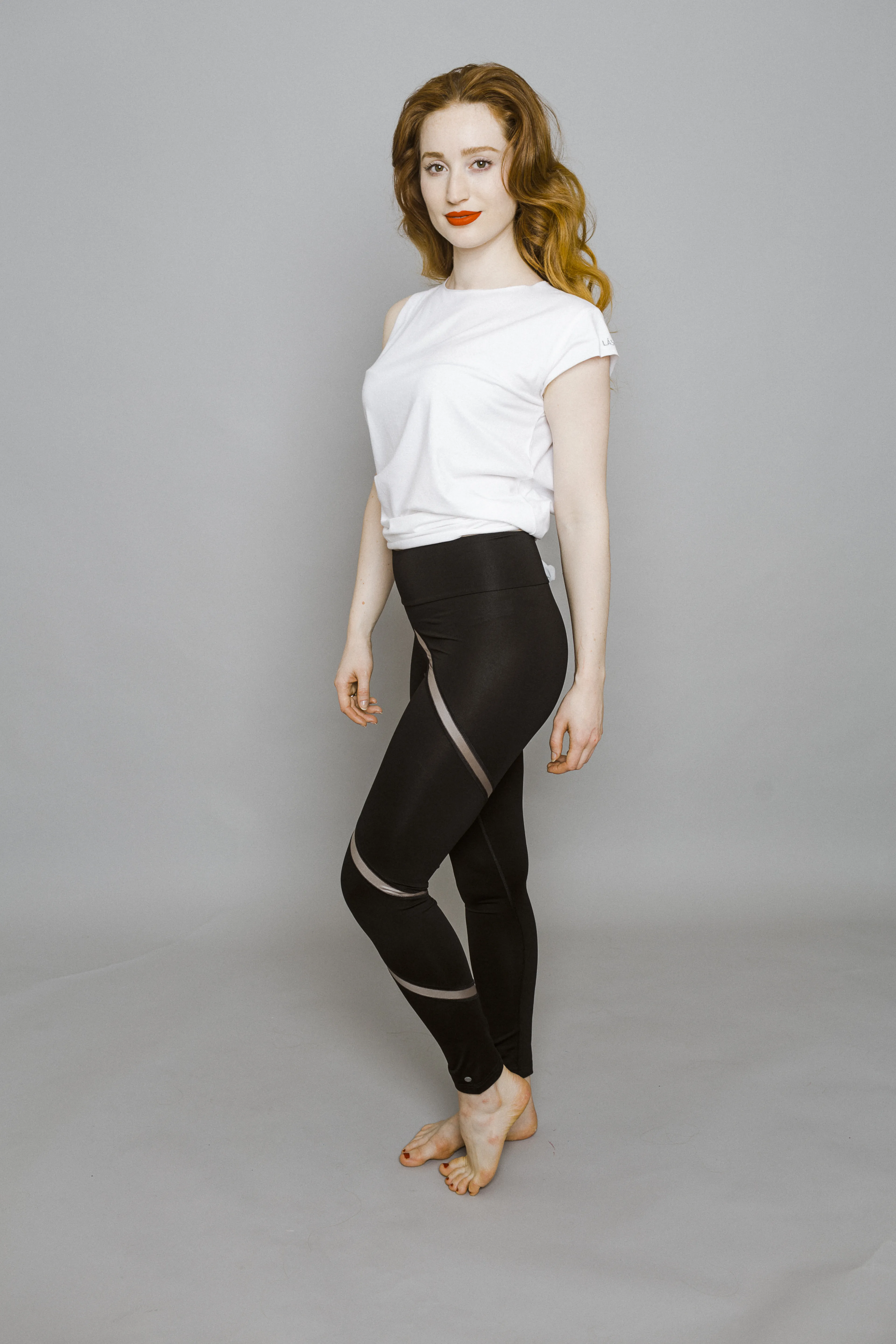 YOjogaYO Leggings with shiny spiral stripes