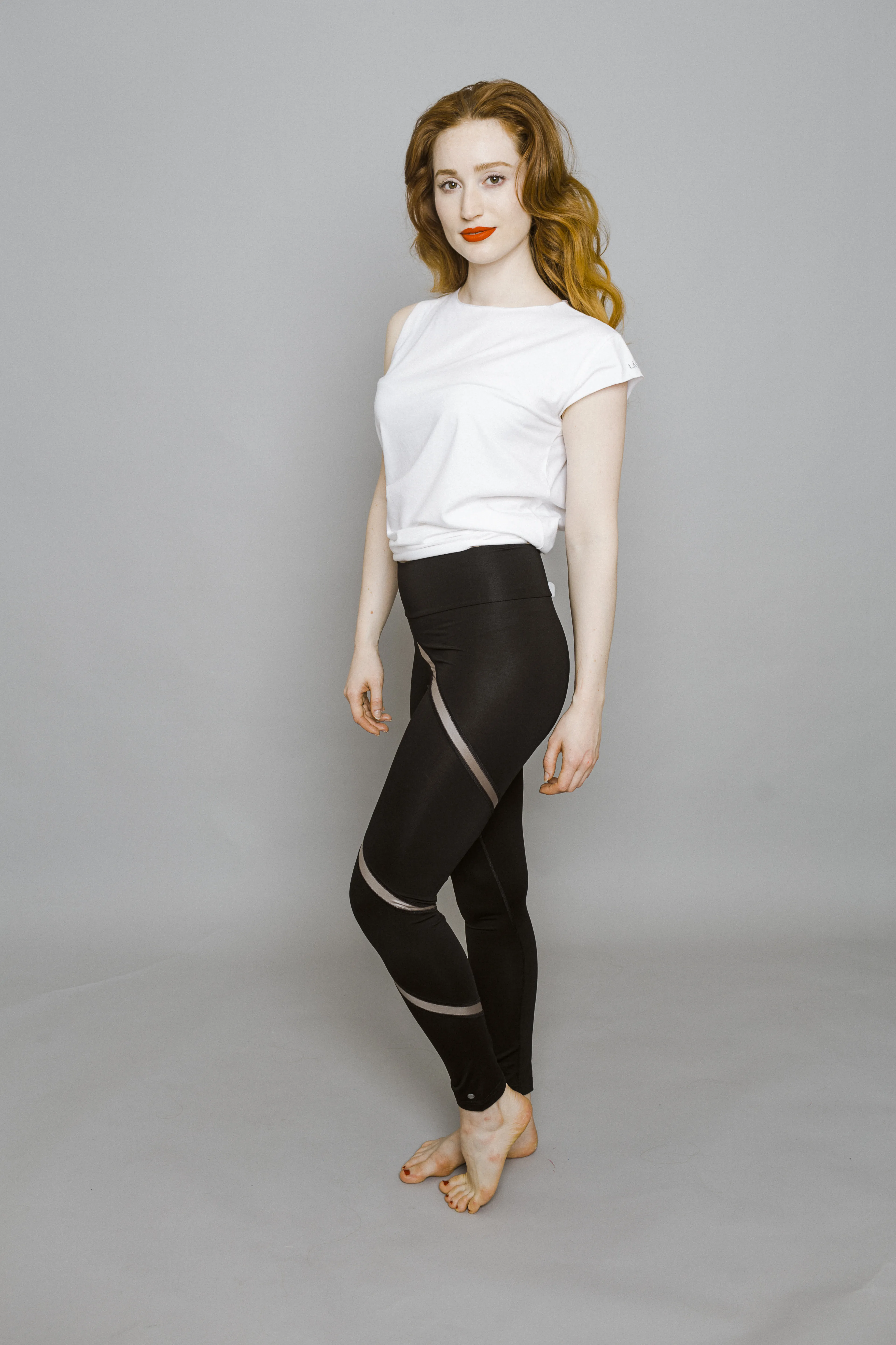 YOjogaYO Leggings with shiny spiral stripes